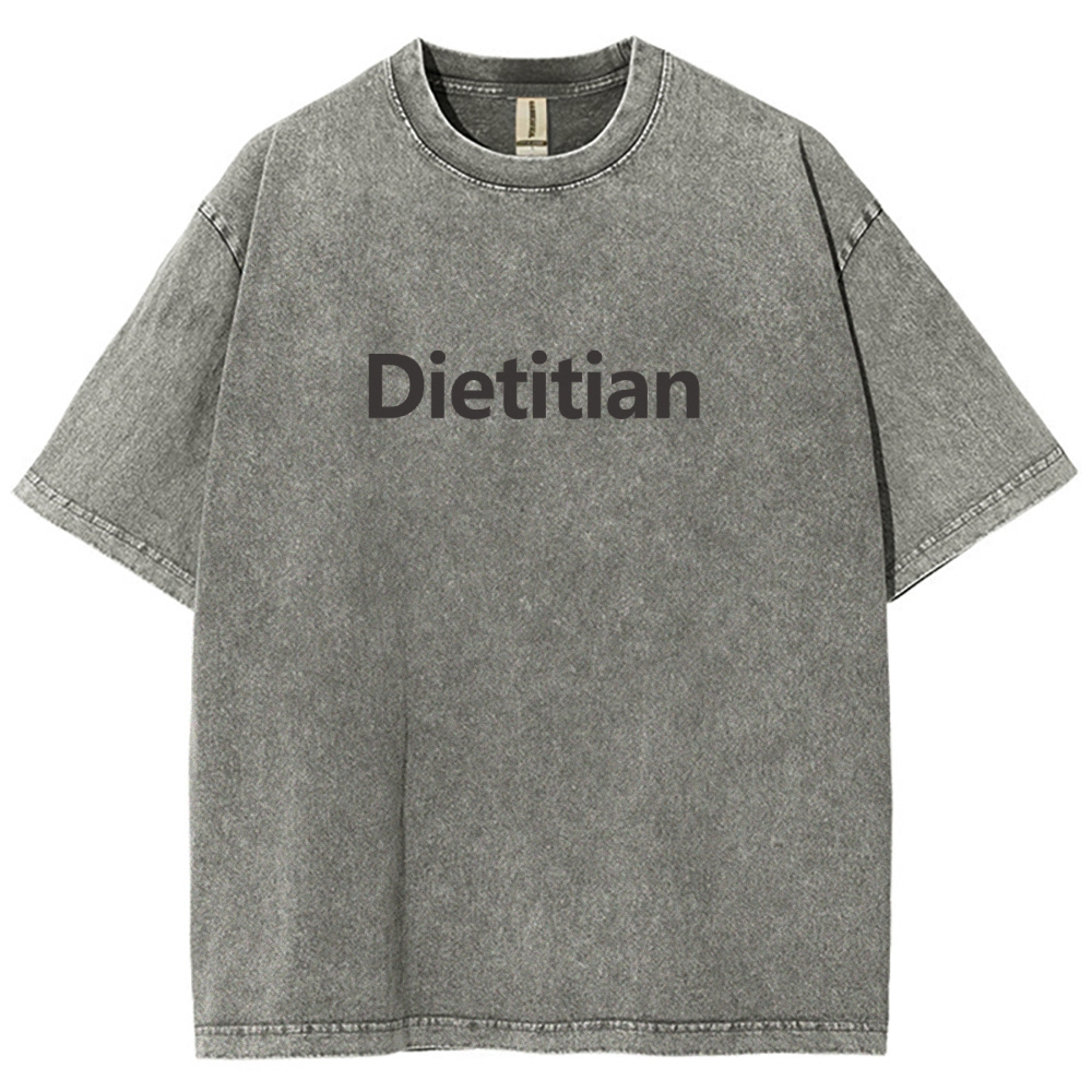 Dietitian Unisex Fit Washed T-Shirt Customscool