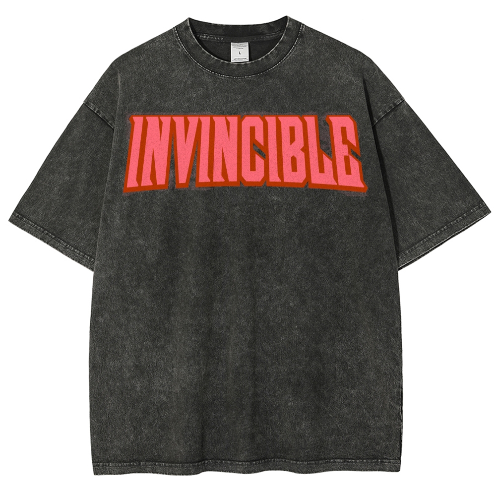 Invincible Unisex Fit Washed T-Shirt 2503012643
