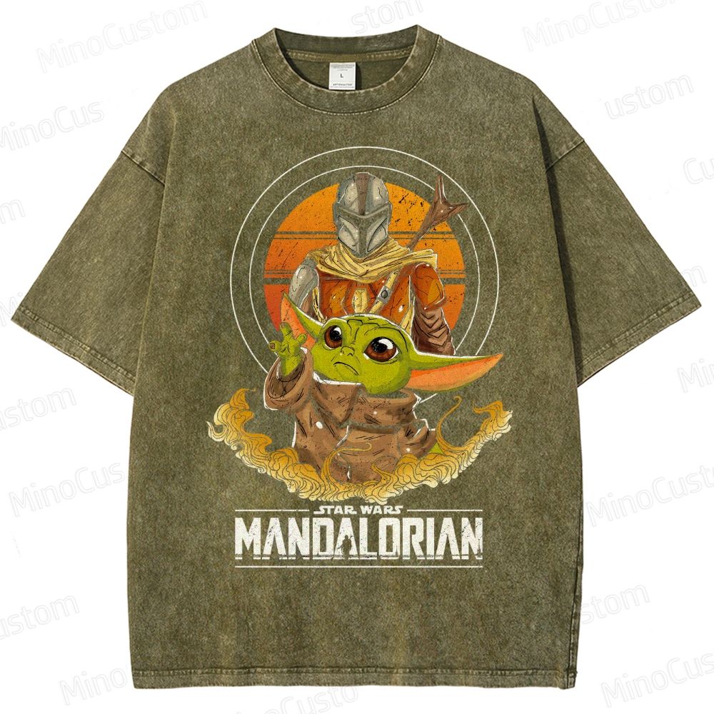 The Mandalorian & Grogu Washed T-Shirt