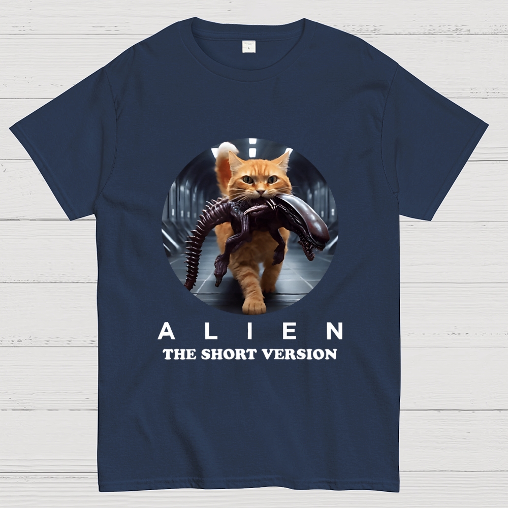 Alien Cat Heavy Geek T-Shirt