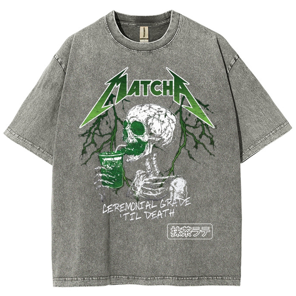 Fun Matcha Washed T-Shirt 