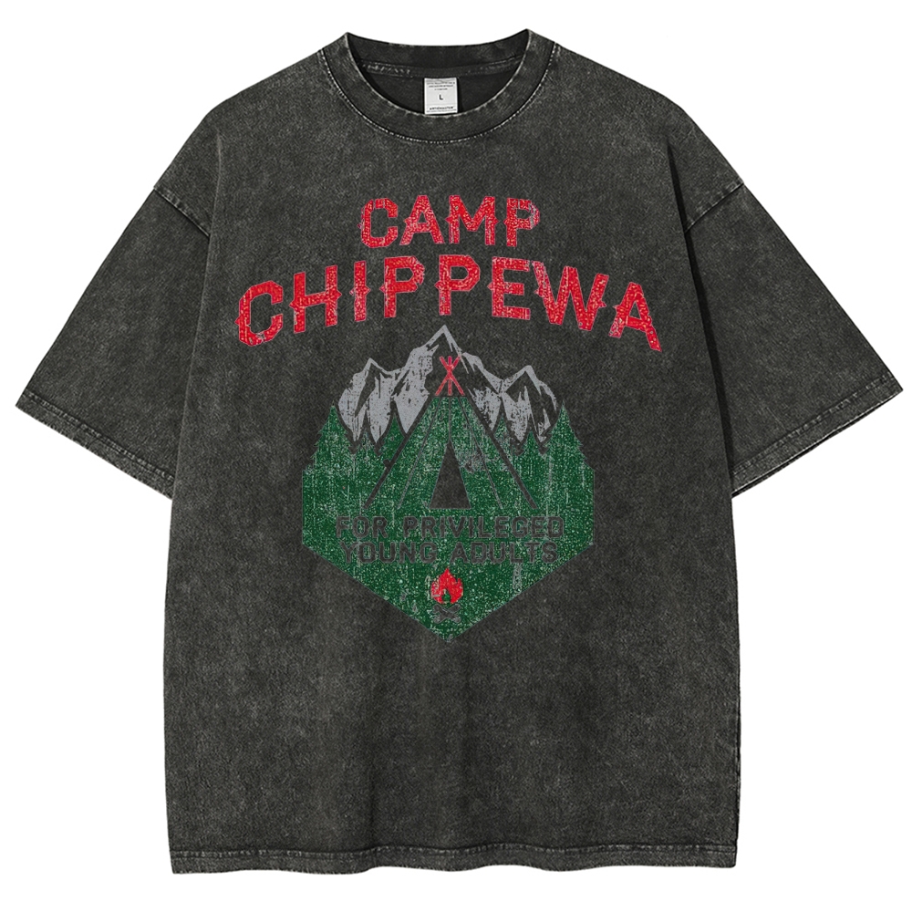 Camp Chippewa Vintage Camper Graphic Washed T-Shirt