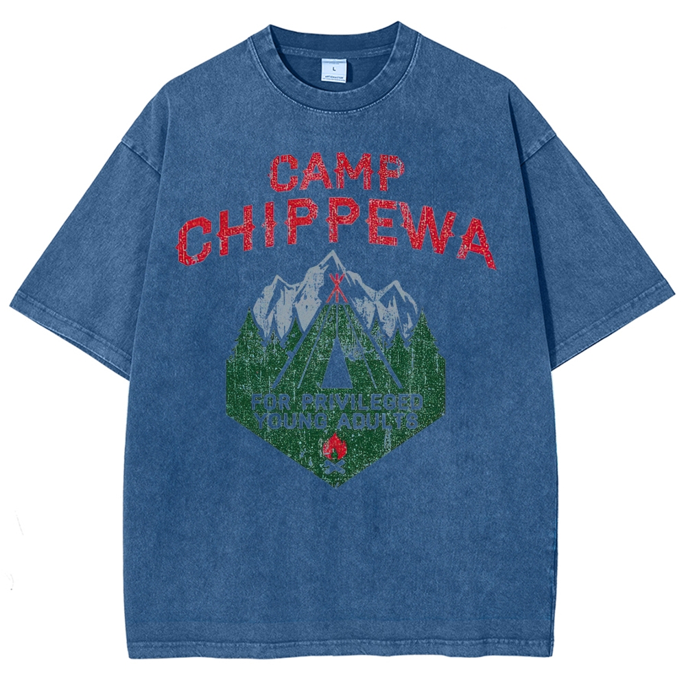 Camp Chippewa Vintage Camper Graphic Washed T-Shirt