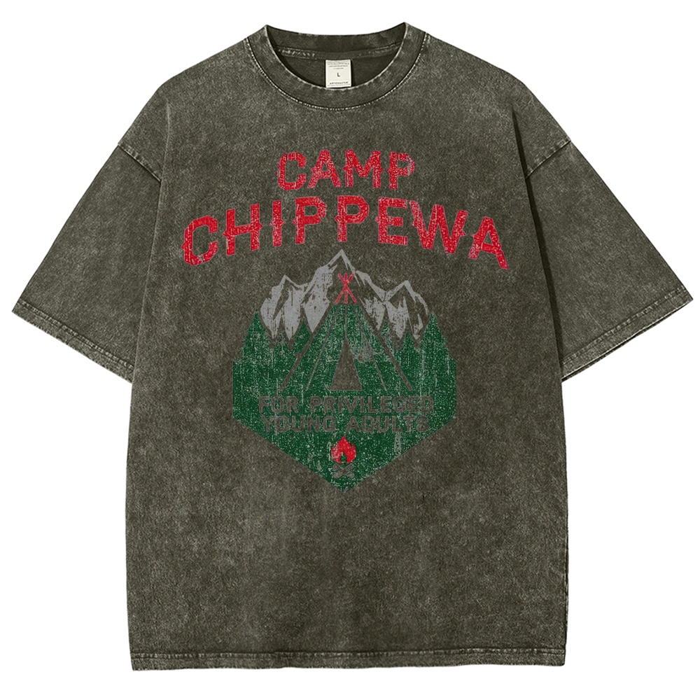 Camp Chippewa Vintage Camper Graphic Washed T-Shirt