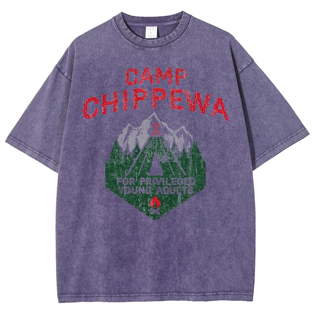 Camp Chippewa Vintage Camper Graphic Washed T-Shirt