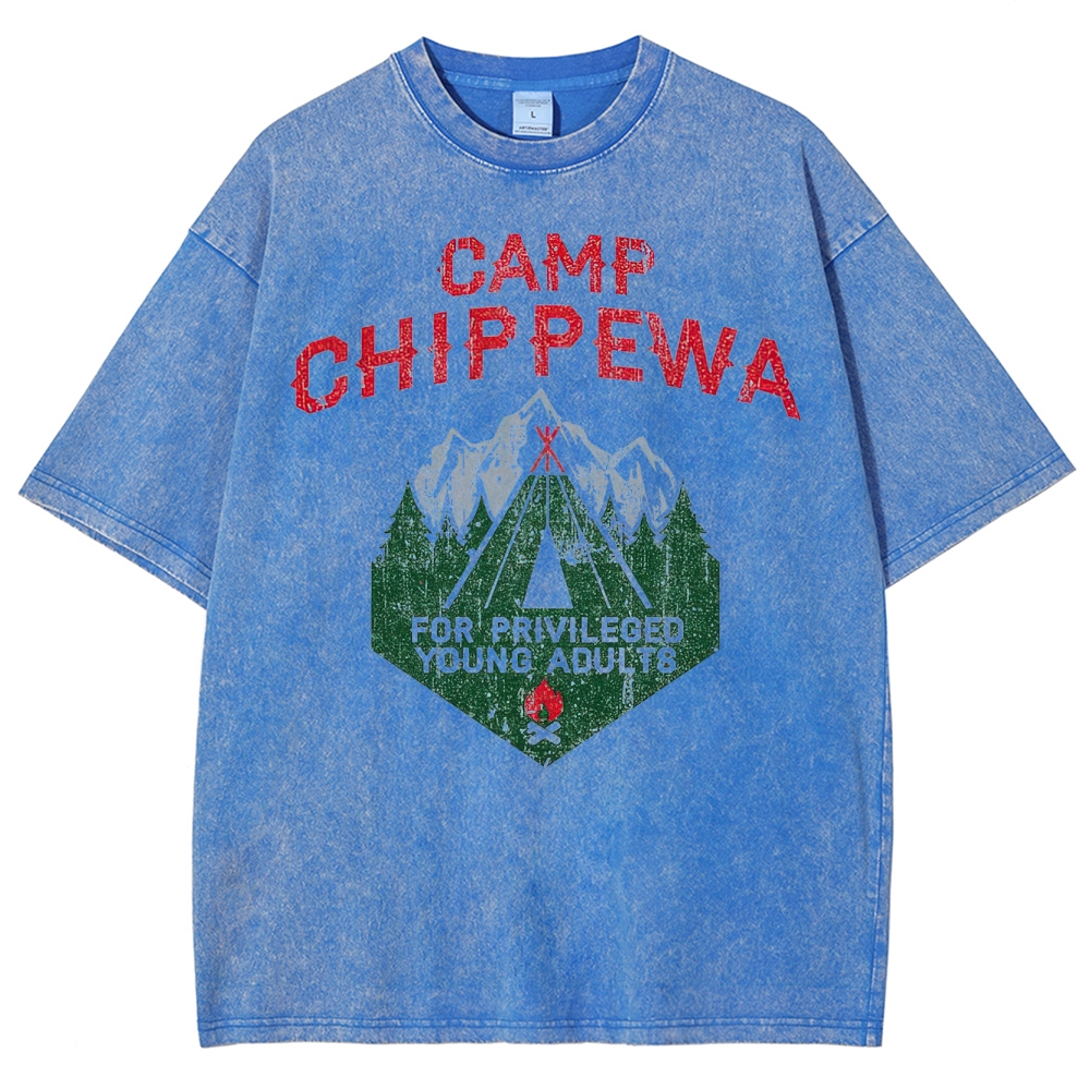 Camp Chippewa Vintage Camper Graphic Washed T-Shirt