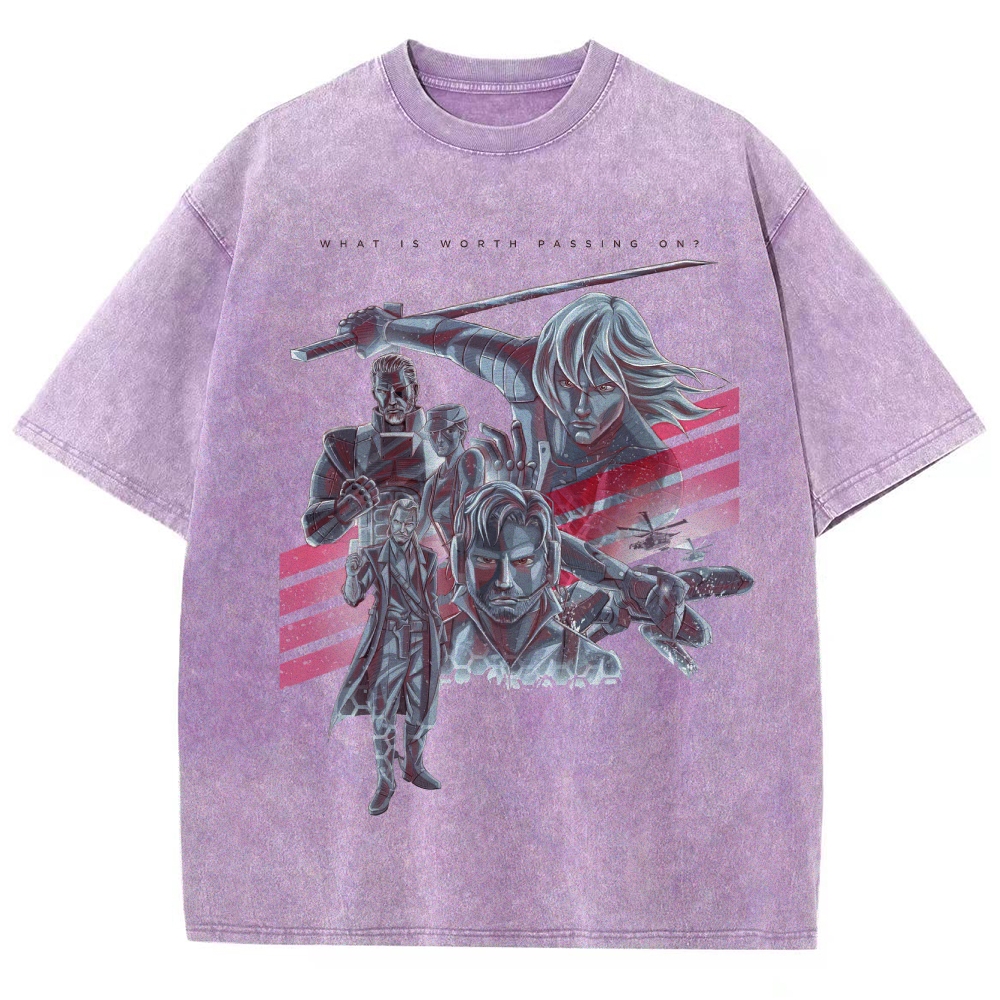 What Is Worth Passing On Tactical Action Graphic Washed T-Shirt