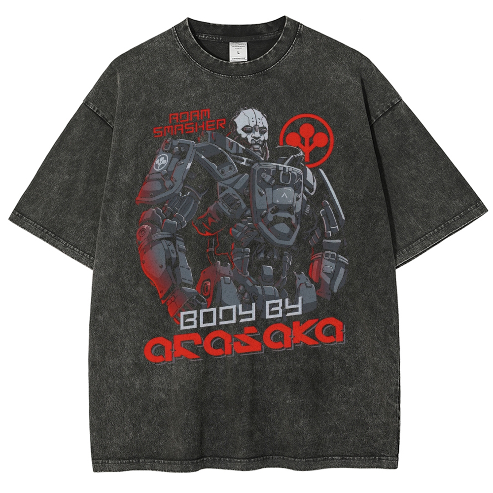 Arasaka Cybernetic Enforcer Washed T-Shirt