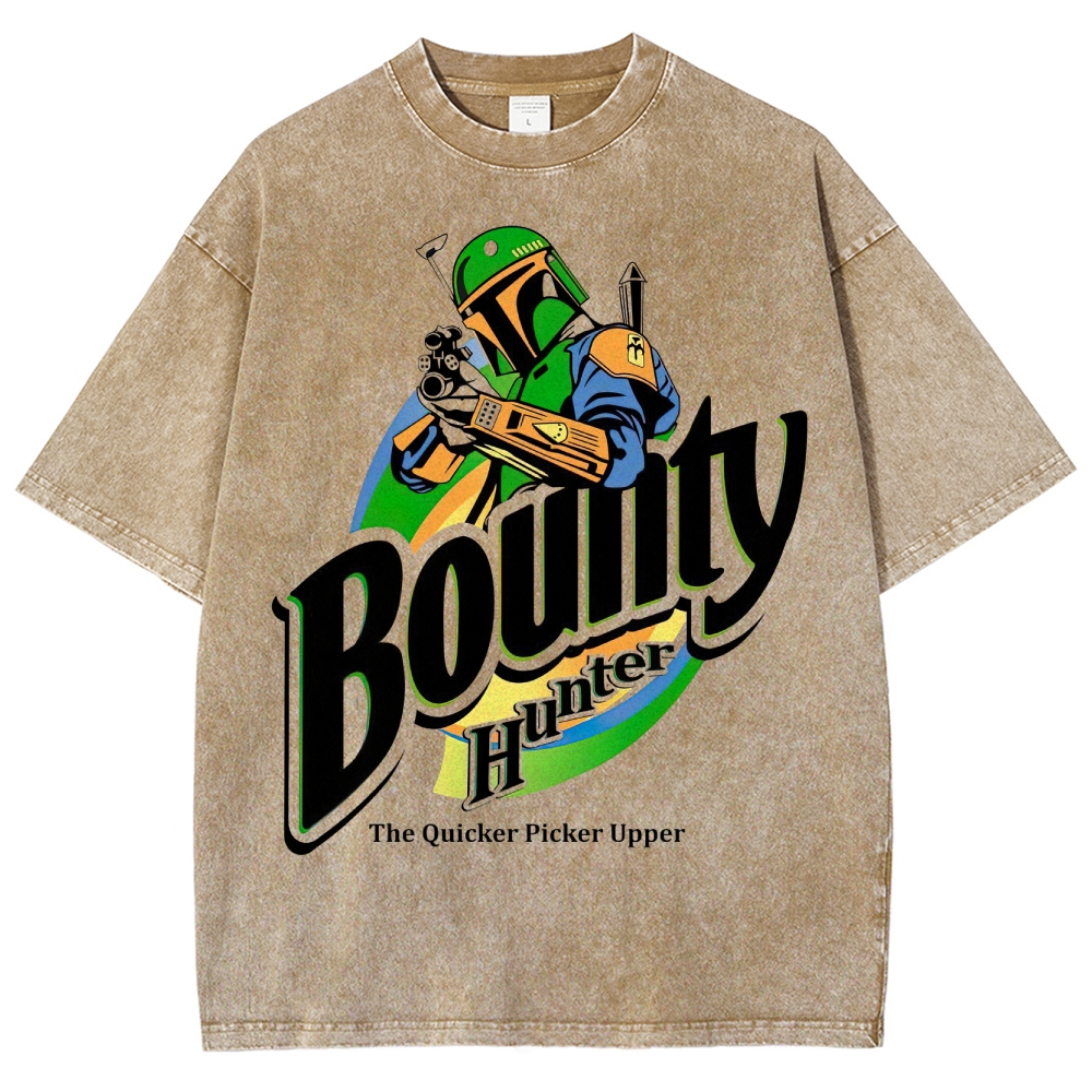 Bounty Hunter Retro Graphic Washed T-Shirt