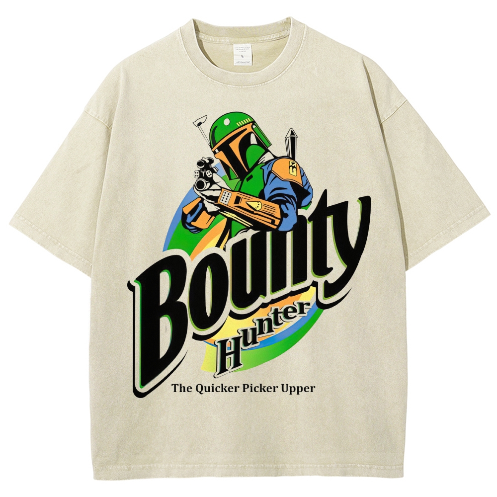 Bounty Hunter Retro Graphic Washed T-Shirt
