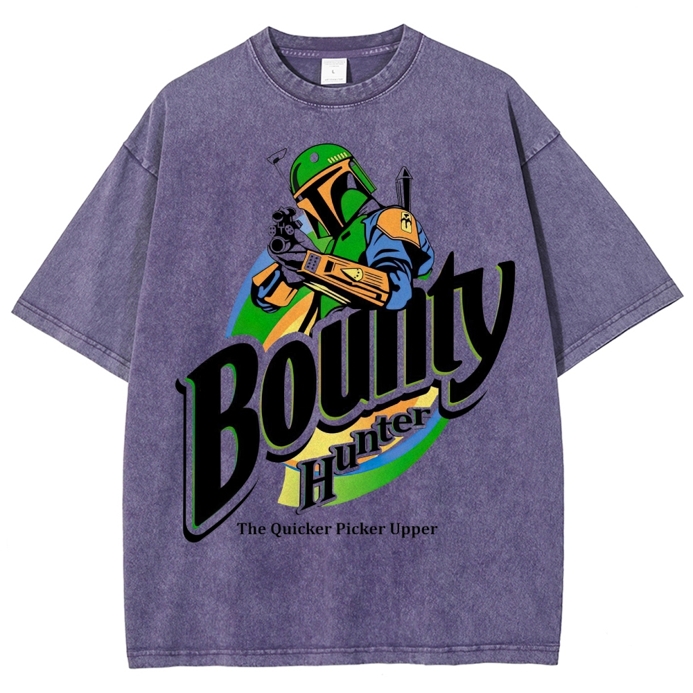 Bounty Hunter Retro Graphic Washed T-Shirt