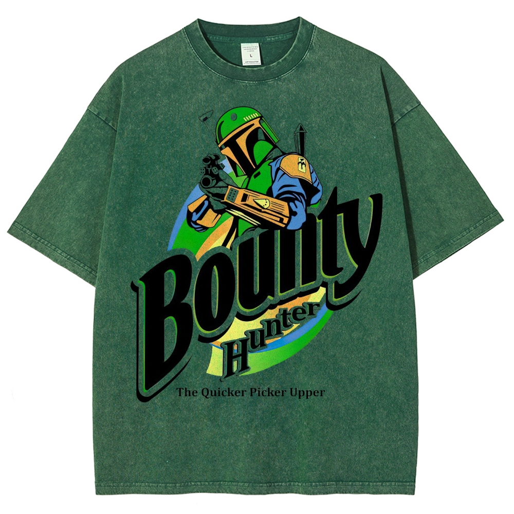 Bounty Hunter Retro Graphic Washed T-Shirt