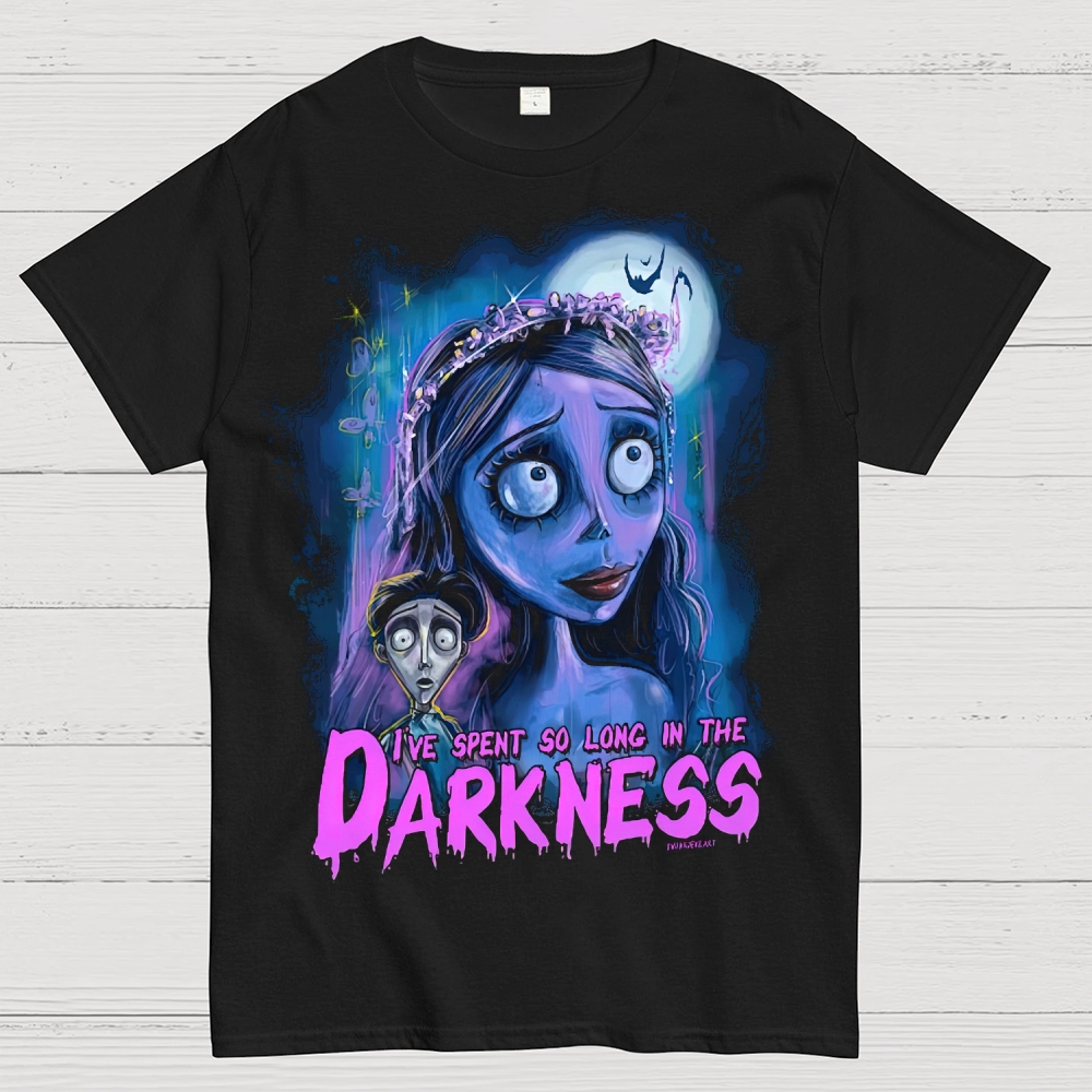I've Spent So Long in the Darkness Gothic Fantasy Graphic Cotton T-shirt