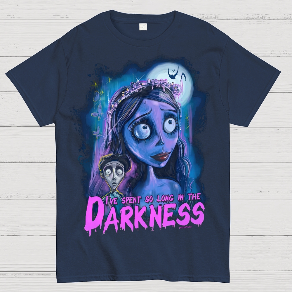 I've Spent So Long in the Darkness Gothic Fantasy Graphic Cotton T-shirt