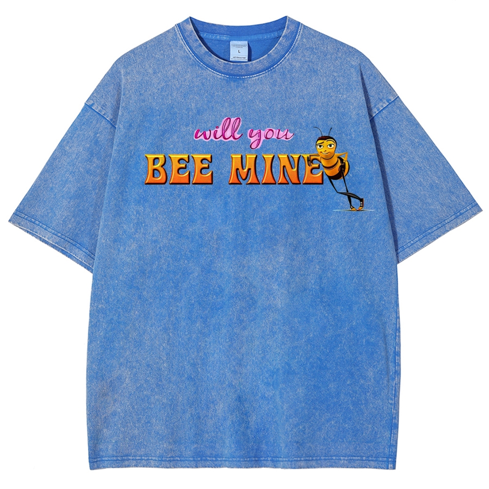 Will You Bee Mine Graphic Washed T-Shirt