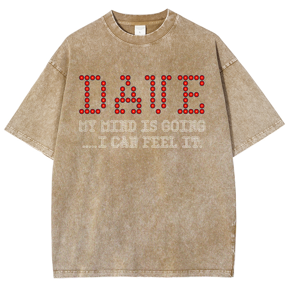 Dot-Styled 'My Mind Is Going' Graphic Washed T-Shirt