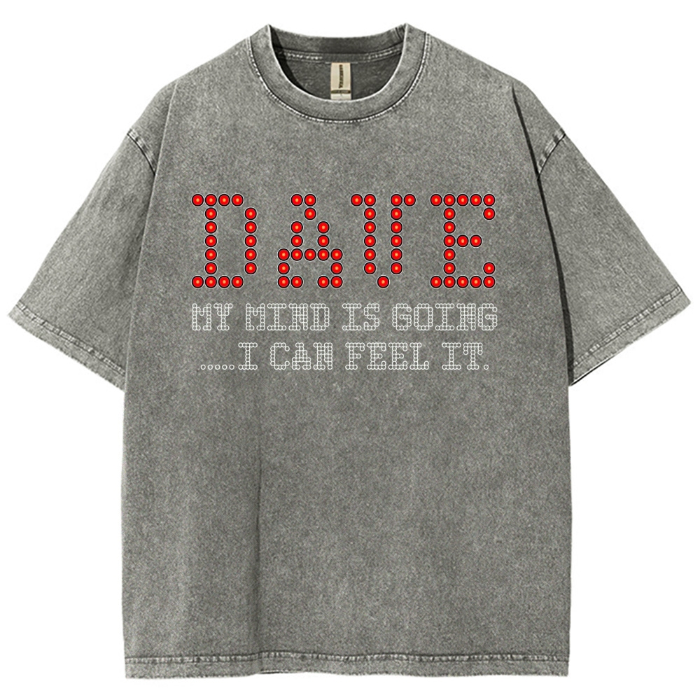 Dot-Styled 'My Mind Is Going' Graphic Washed T-Shirt