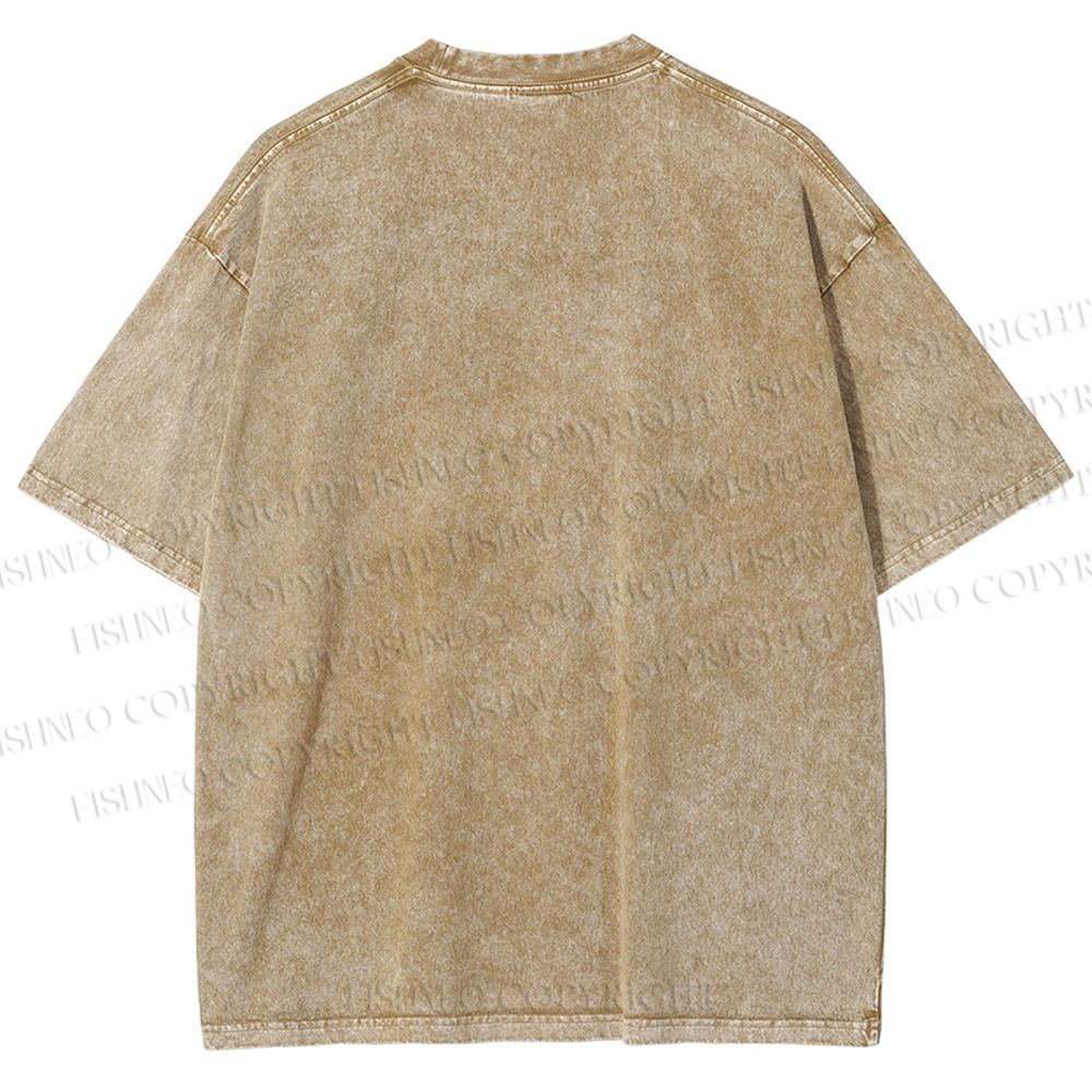 Unisex Osaka Kuromon Market Osaka Fish Market Printed Washed Tee