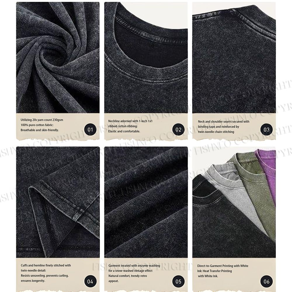 Unisex Takoyaki Printed Washed Tee