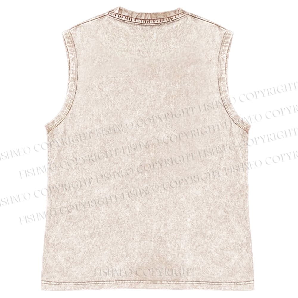 Unisex Tsukiji Outer Market Printed Washed Tank Top