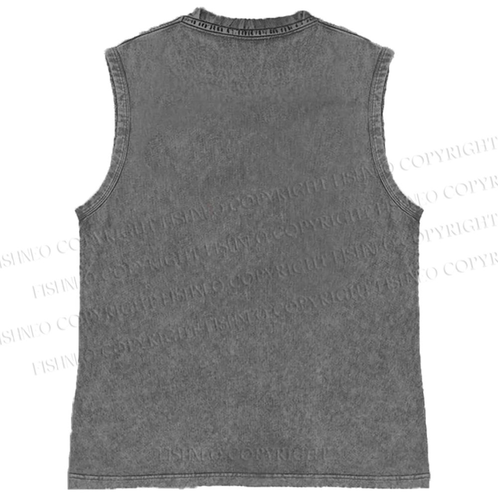 Unisex Akira Vintage Printed Washed Tank Top