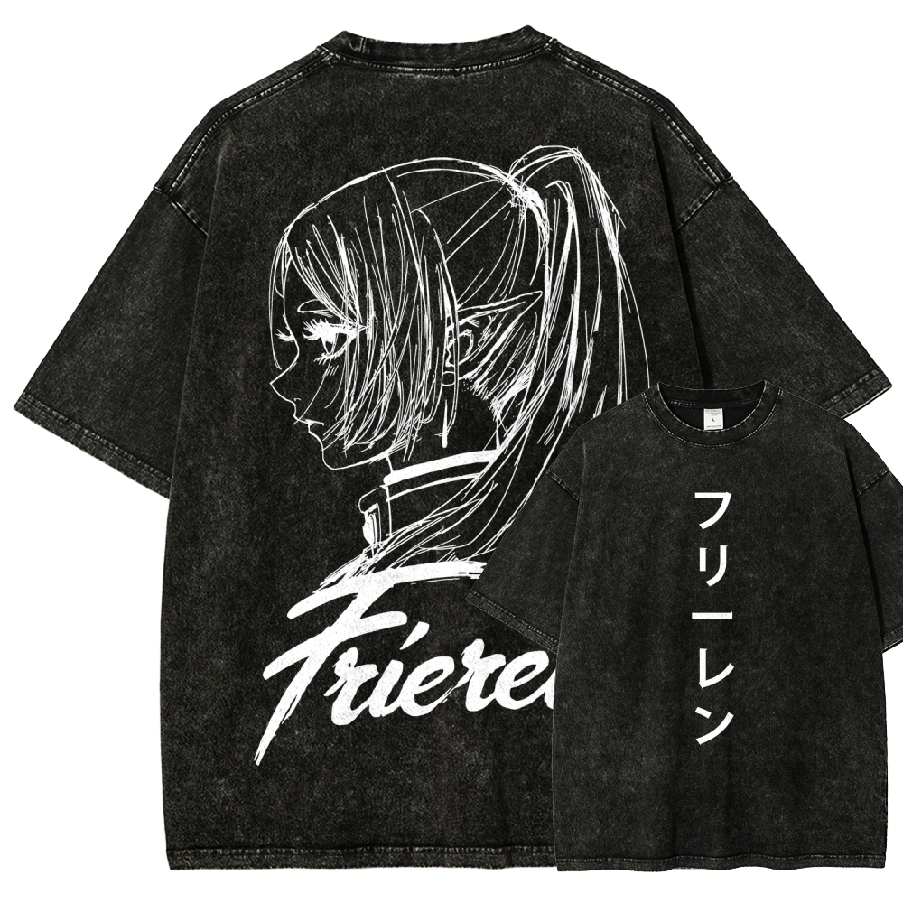Frieren Unisex Fit Washed T-Shirt 2601005954