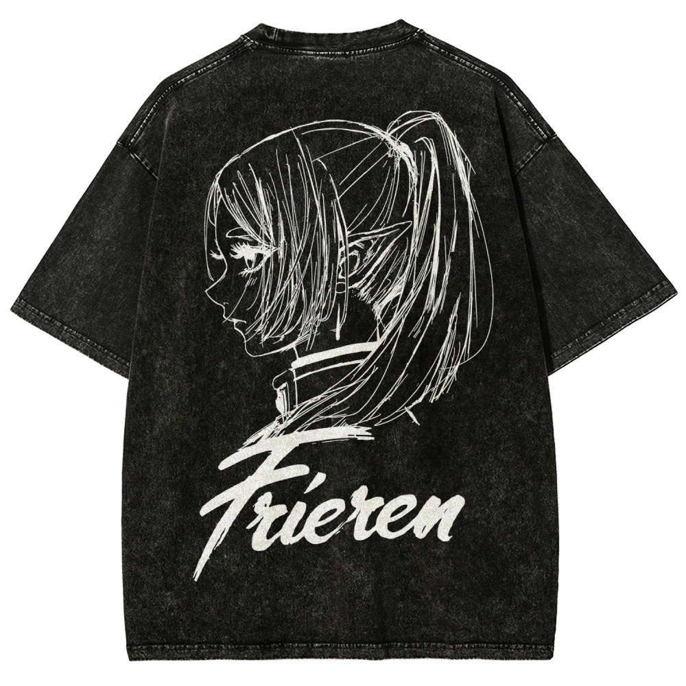 Frieren Unisex Fit Washed T-Shirt 2601005954