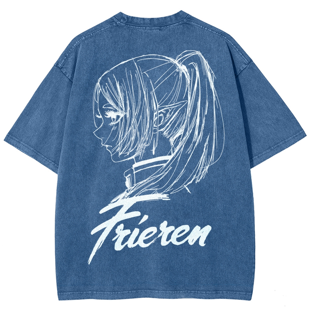 Frieren Unisex Fit Washed T-Shirt 2601005954