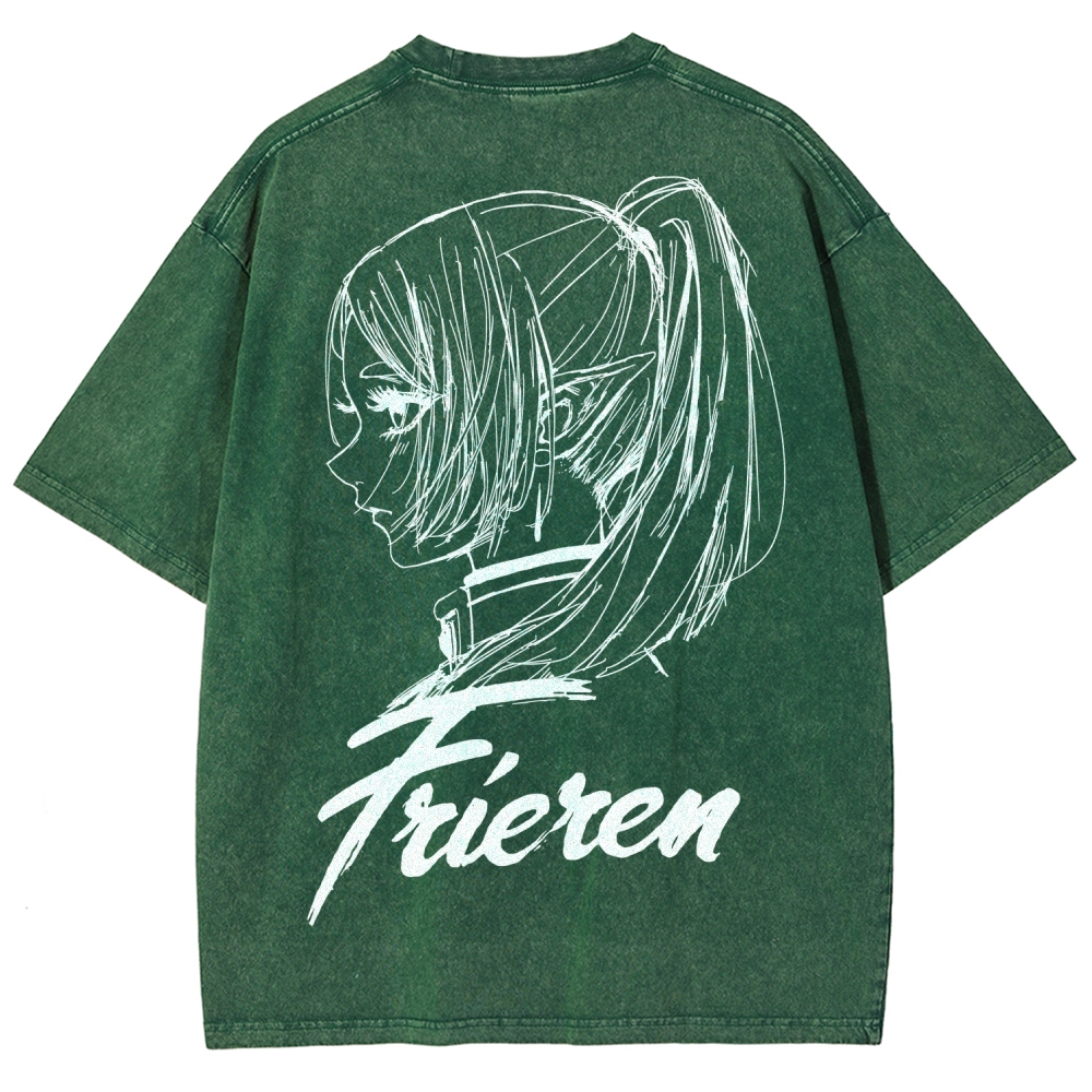 Frieren Unisex Fit Washed T-Shirt 2601005954
