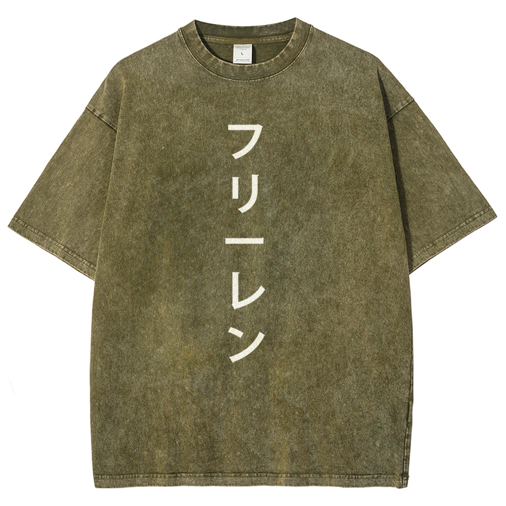 Frieren Unisex Fit Washed T-Shirt 2601005954