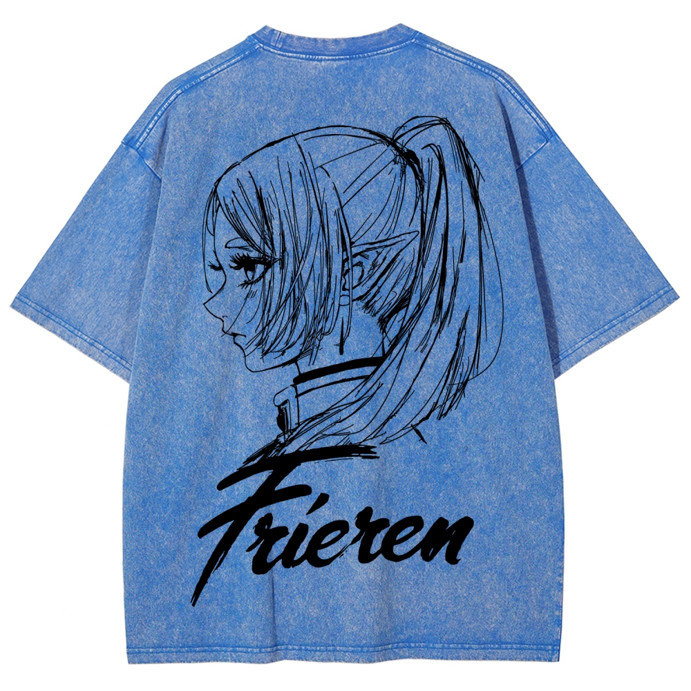 Frieren Unisex Fit Washed T-Shirt 2601005954