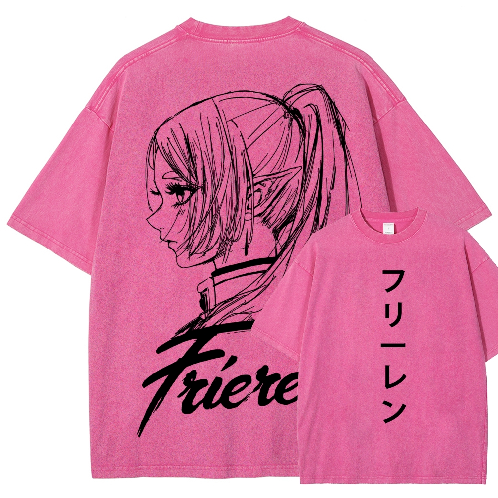 Frieren Unisex Fit Washed T-Shirt 2601005954