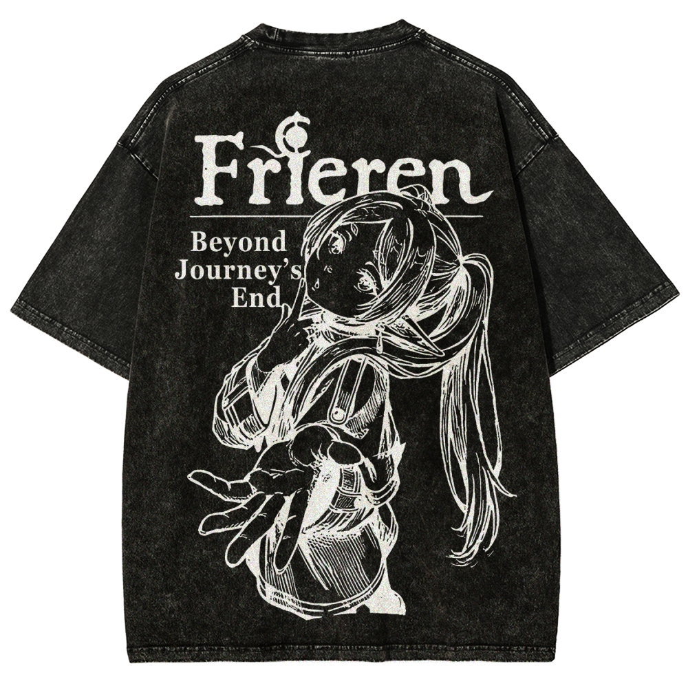 Frieren Unisex Fit Washed T-Shirt 2601005962