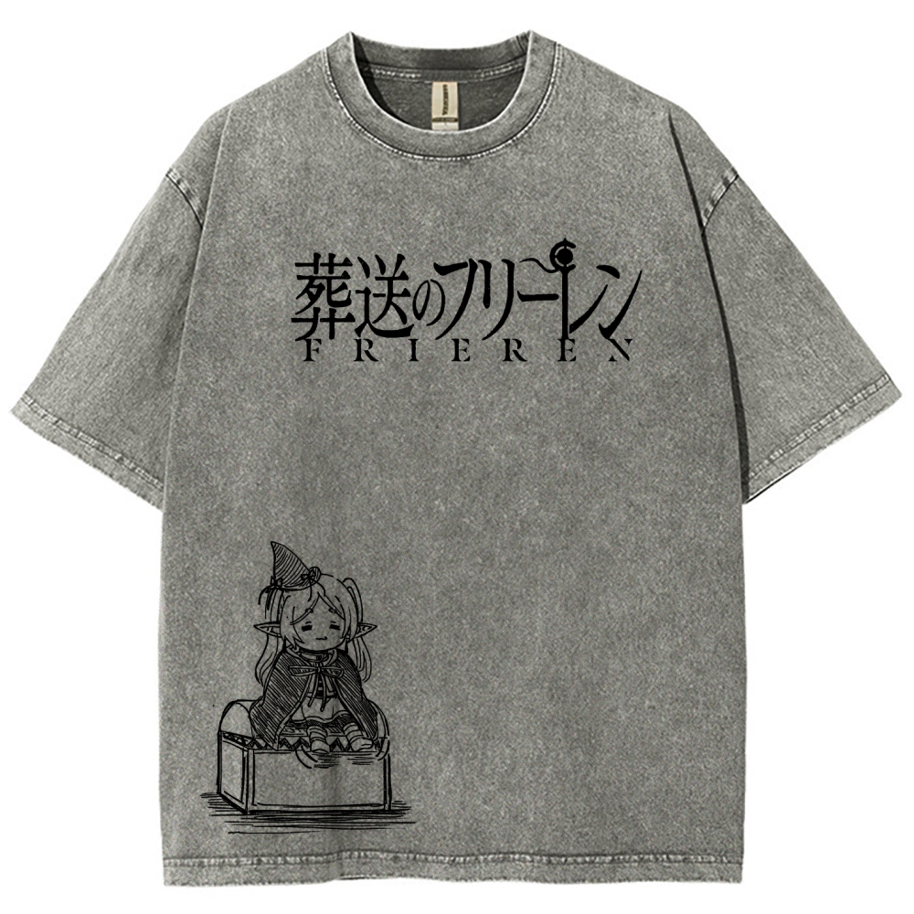 Frieren Unisex Fit Washed T-Shirt 2601005962