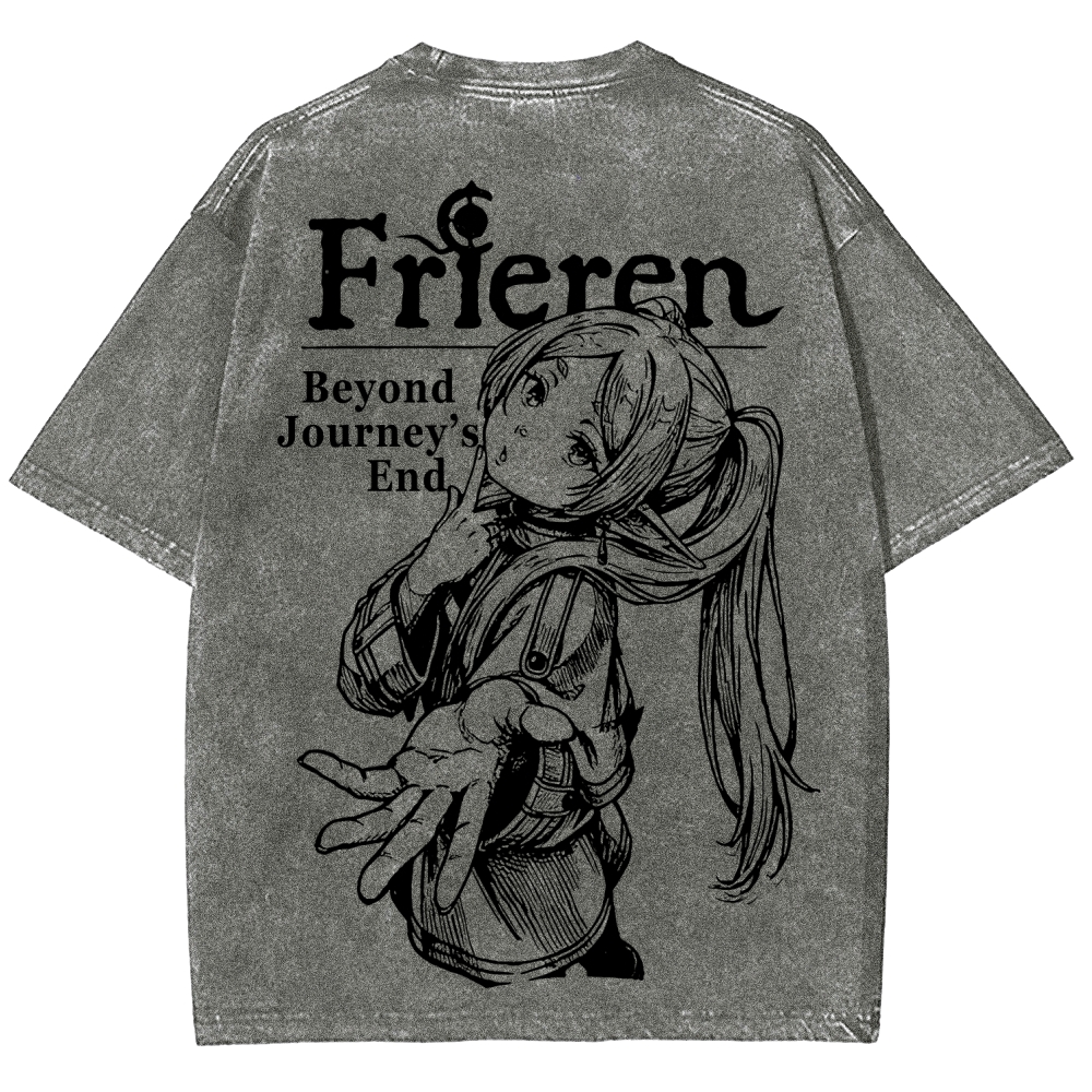 Frieren Unisex Fit Washed T-Shirt 2601005962