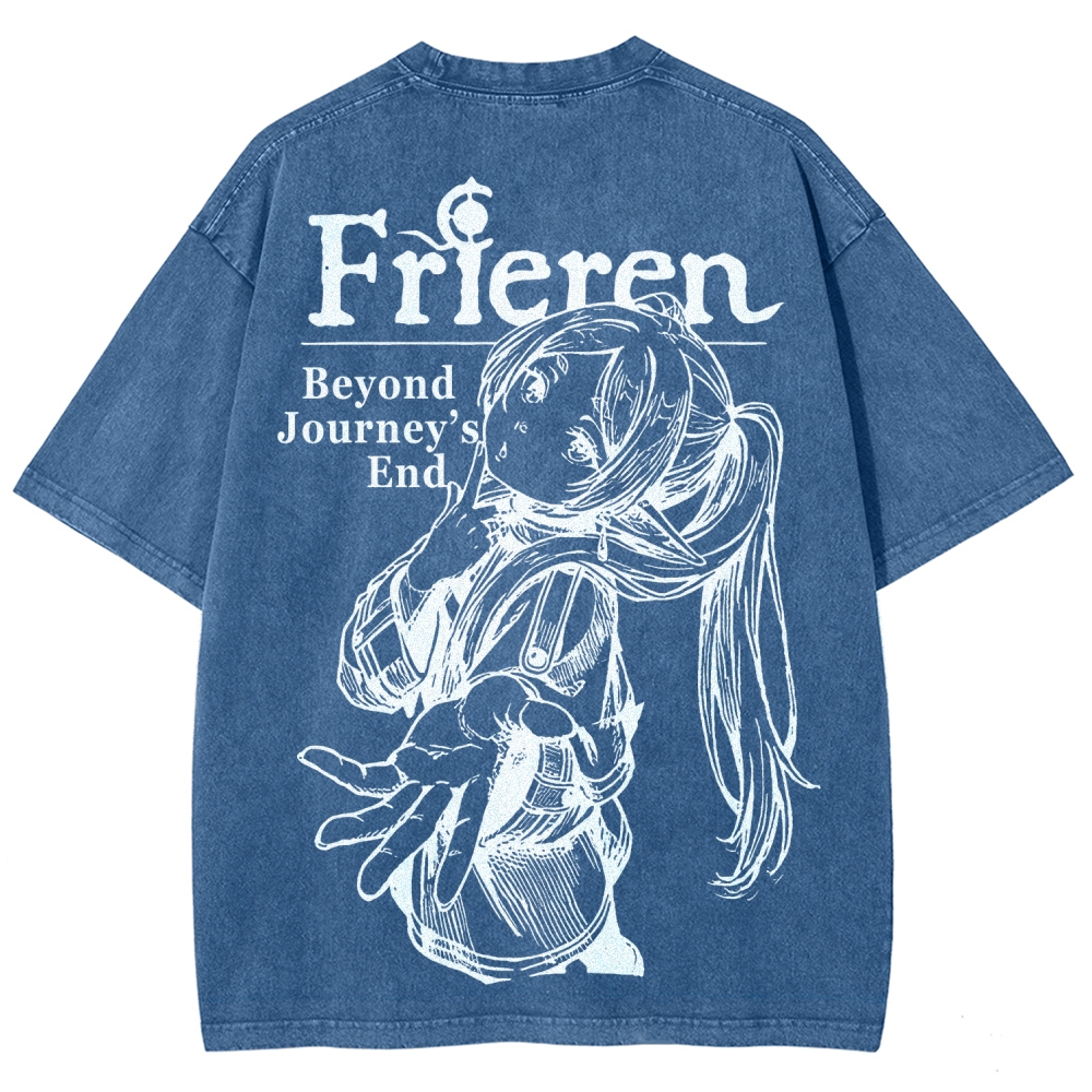 Frieren Unisex Fit Washed T-Shirt 2601005962
