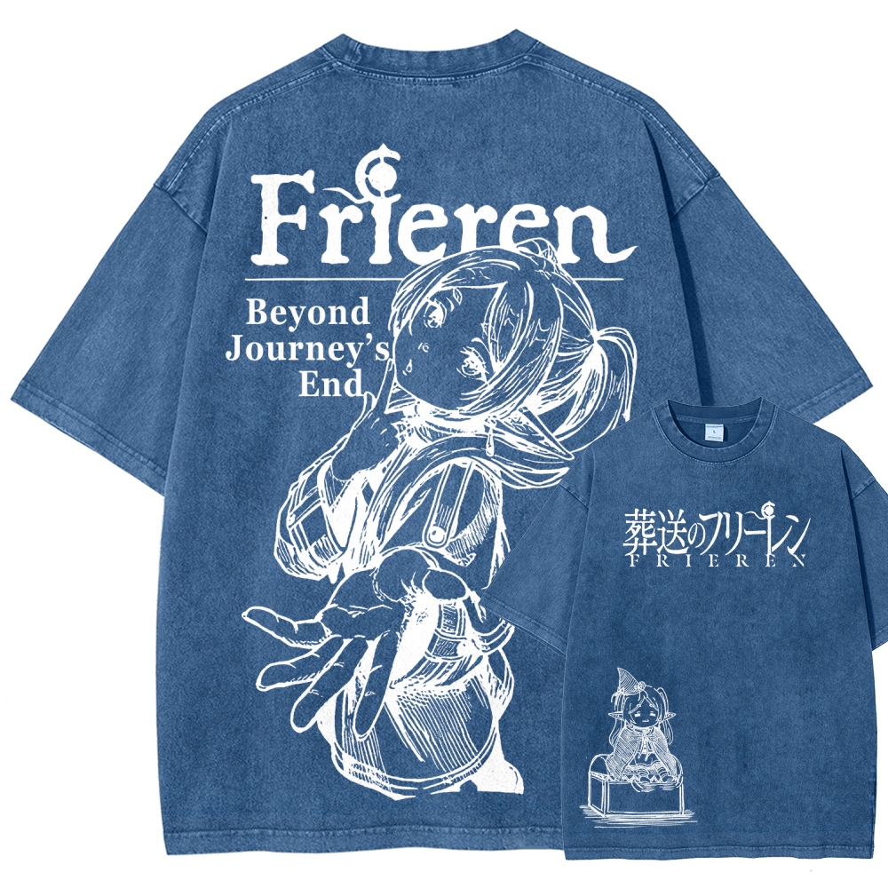 Frieren Unisex Fit Washed T-Shirt 2601005962