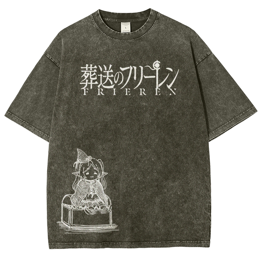 Frieren Unisex Fit Washed T-Shirt 2601005962
