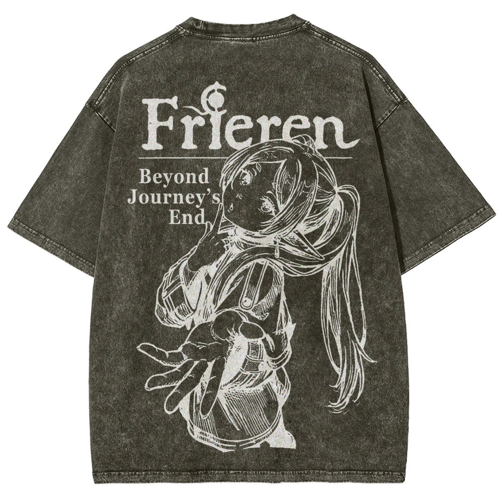 Frieren Unisex Fit Washed T-Shirt 2601005962