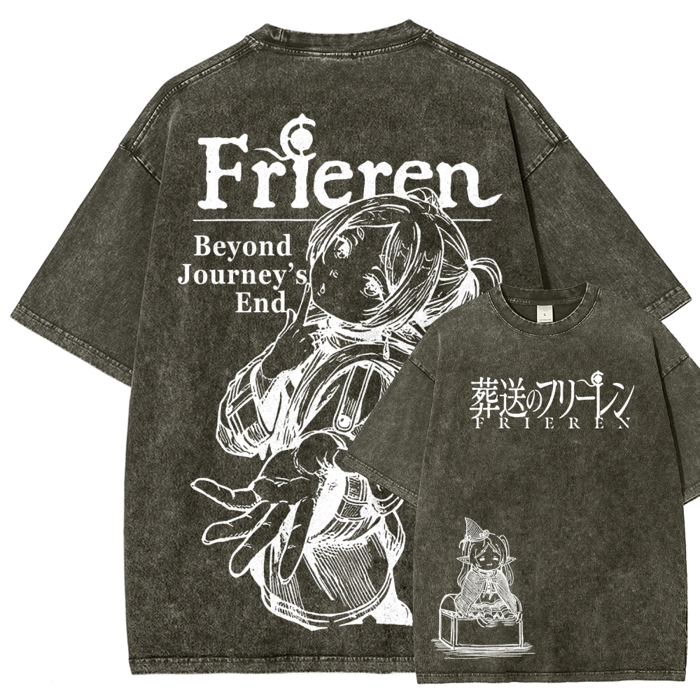 Frieren Unisex Fit Washed T-Shirt 2601005962