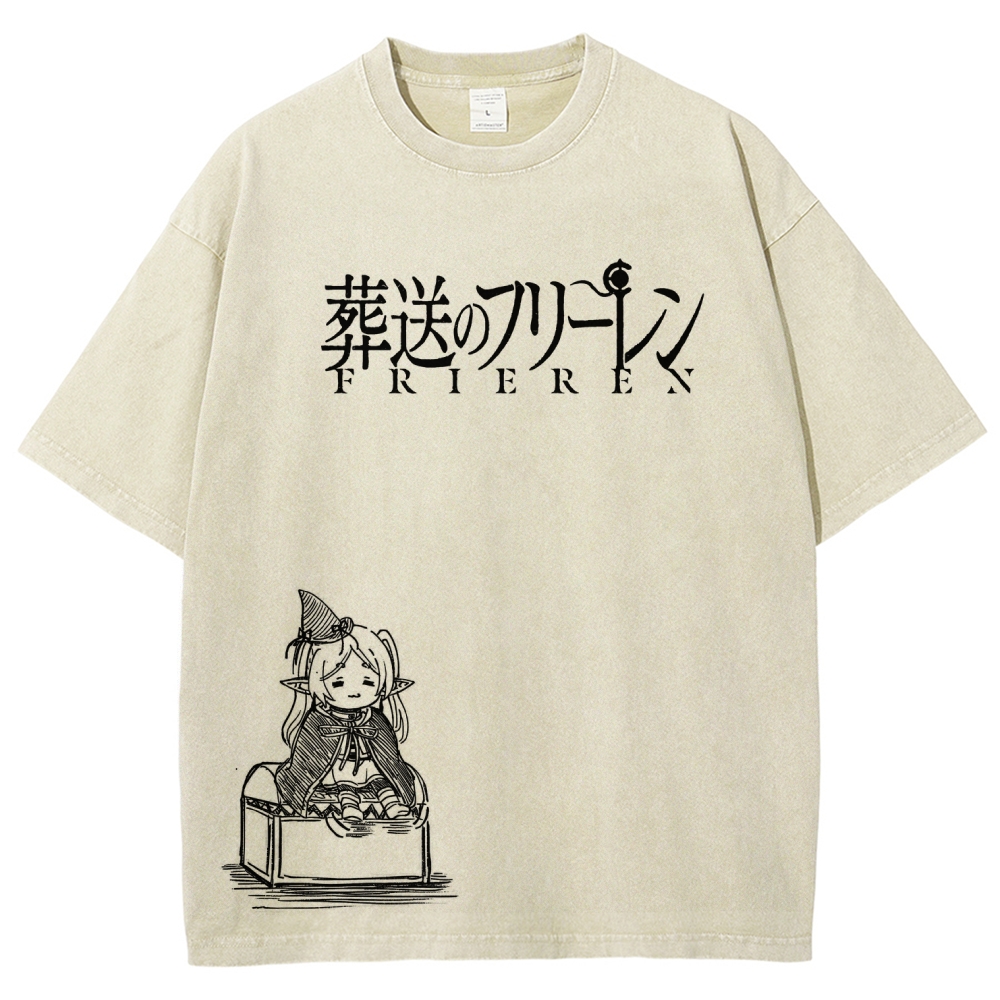 Frieren Unisex Fit Washed T-Shirt 2601005962