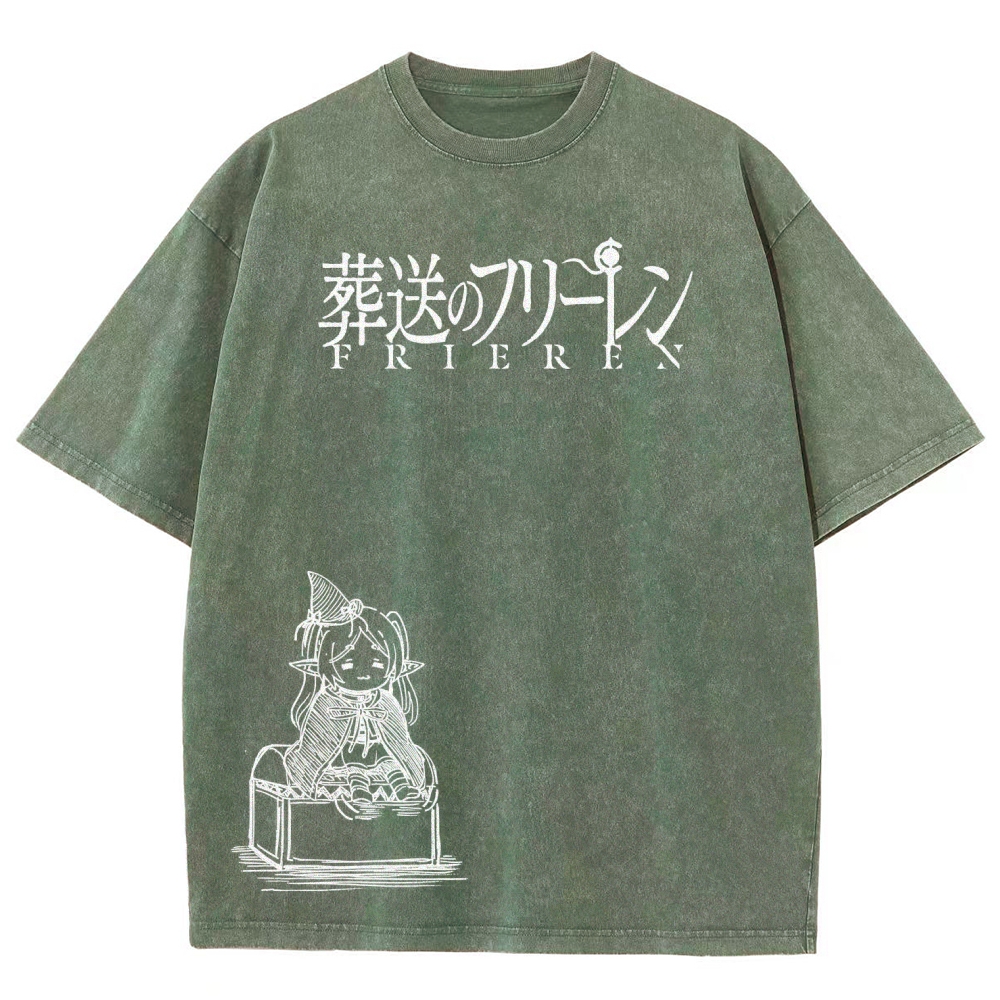 Frieren Unisex Fit Washed T-Shirt 2601005962