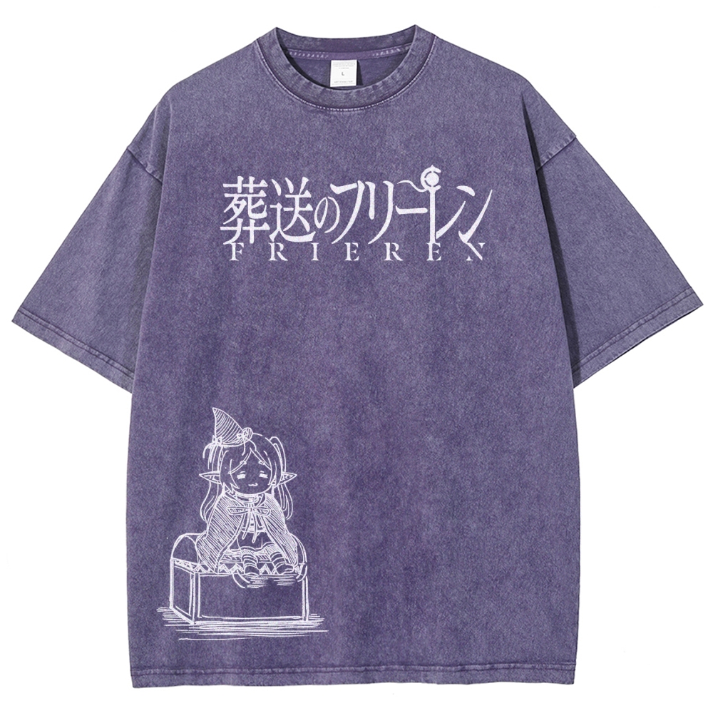Frieren Unisex Fit Washed T-Shirt 2601005962