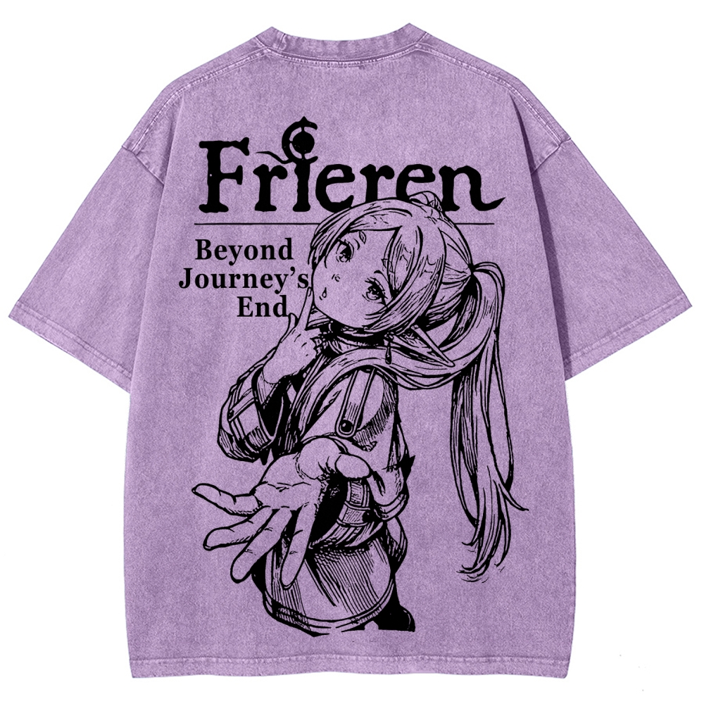 Frieren Unisex Fit Washed T-Shirt 2601005962