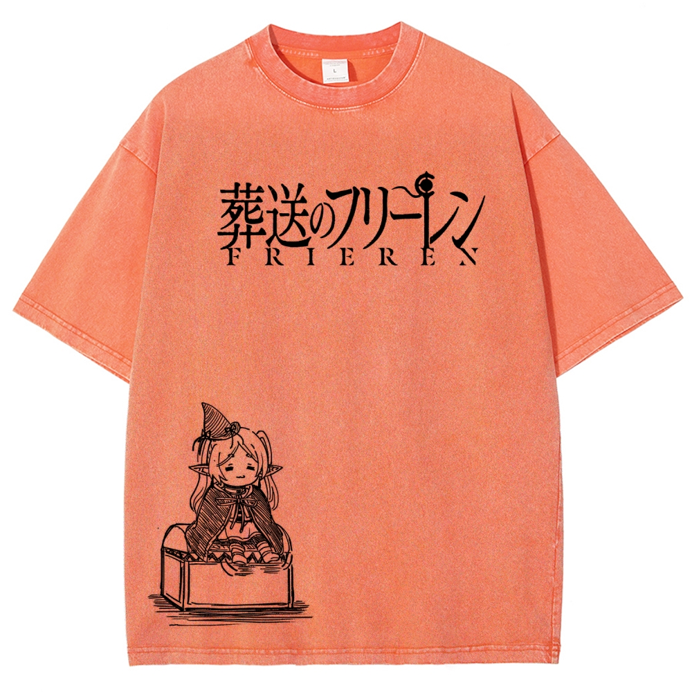 Frieren Unisex Fit Washed T-Shirt 2601005962
