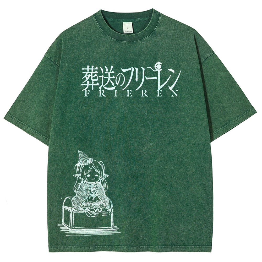 Frieren Unisex Fit Washed T-Shirt 2601005962