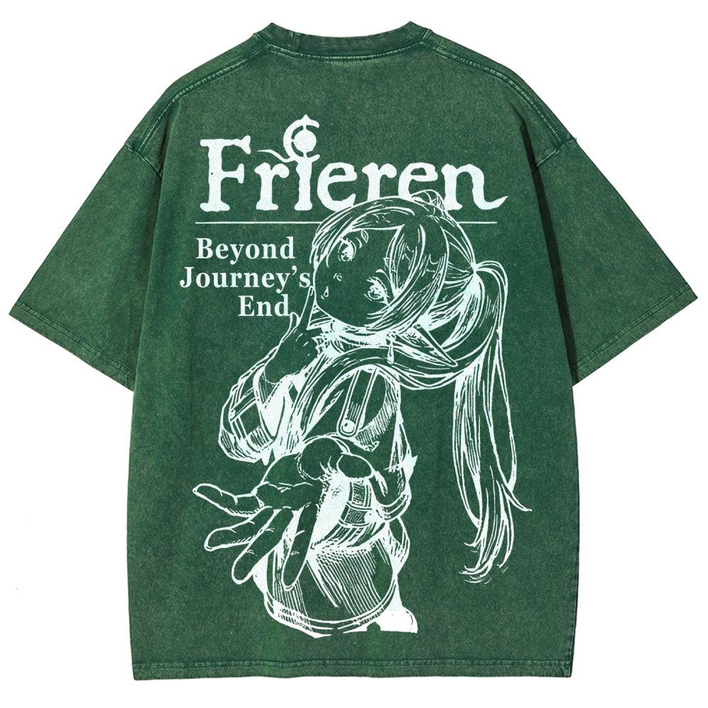 Frieren Unisex Fit Washed T-Shirt 2601005962