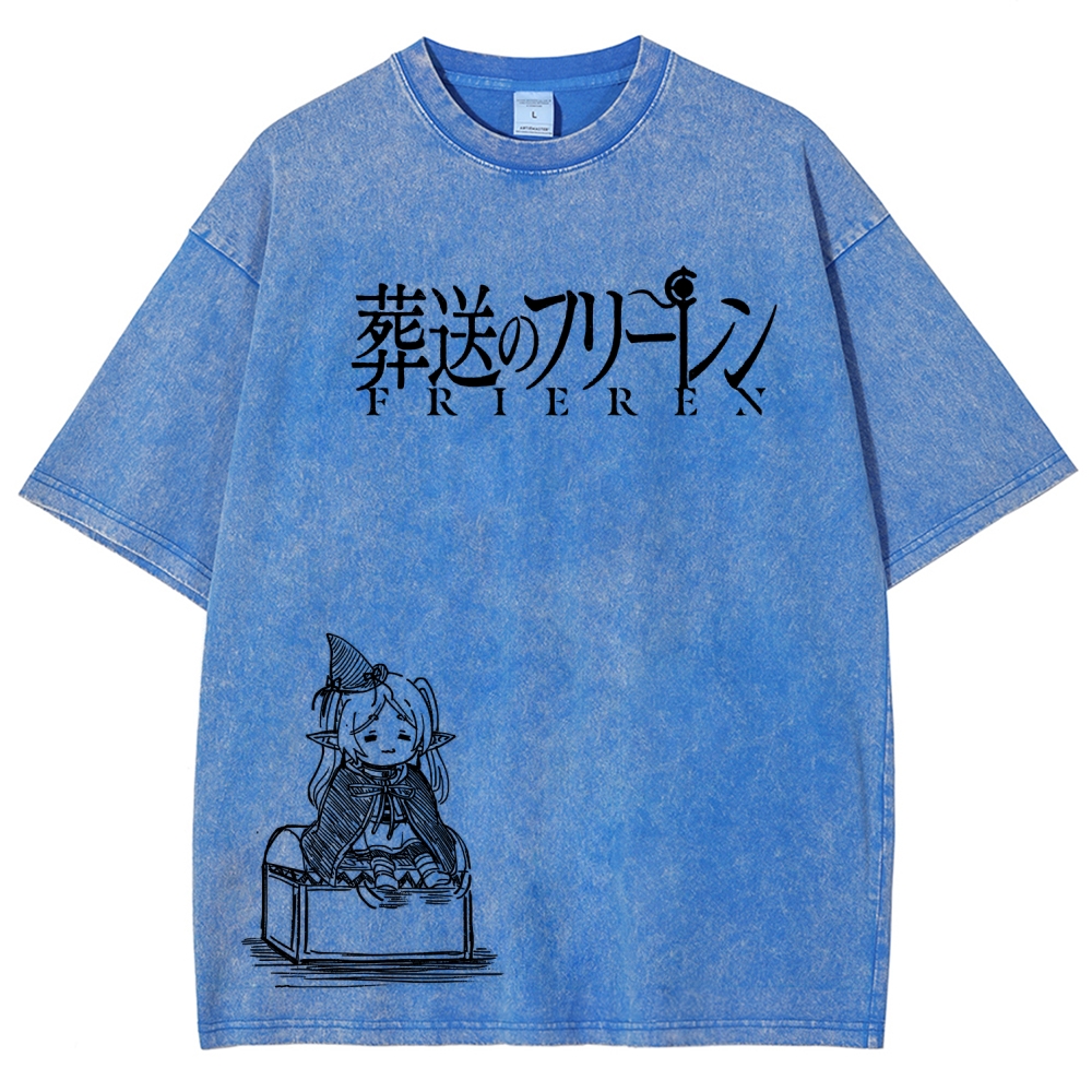 Frieren Unisex Fit Washed T-Shirt 2601005962