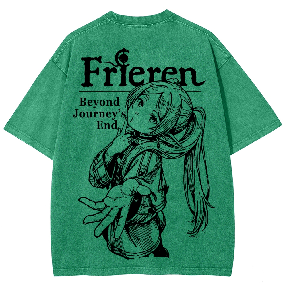 Frieren Unisex Fit Washed T-Shirt 2601005962