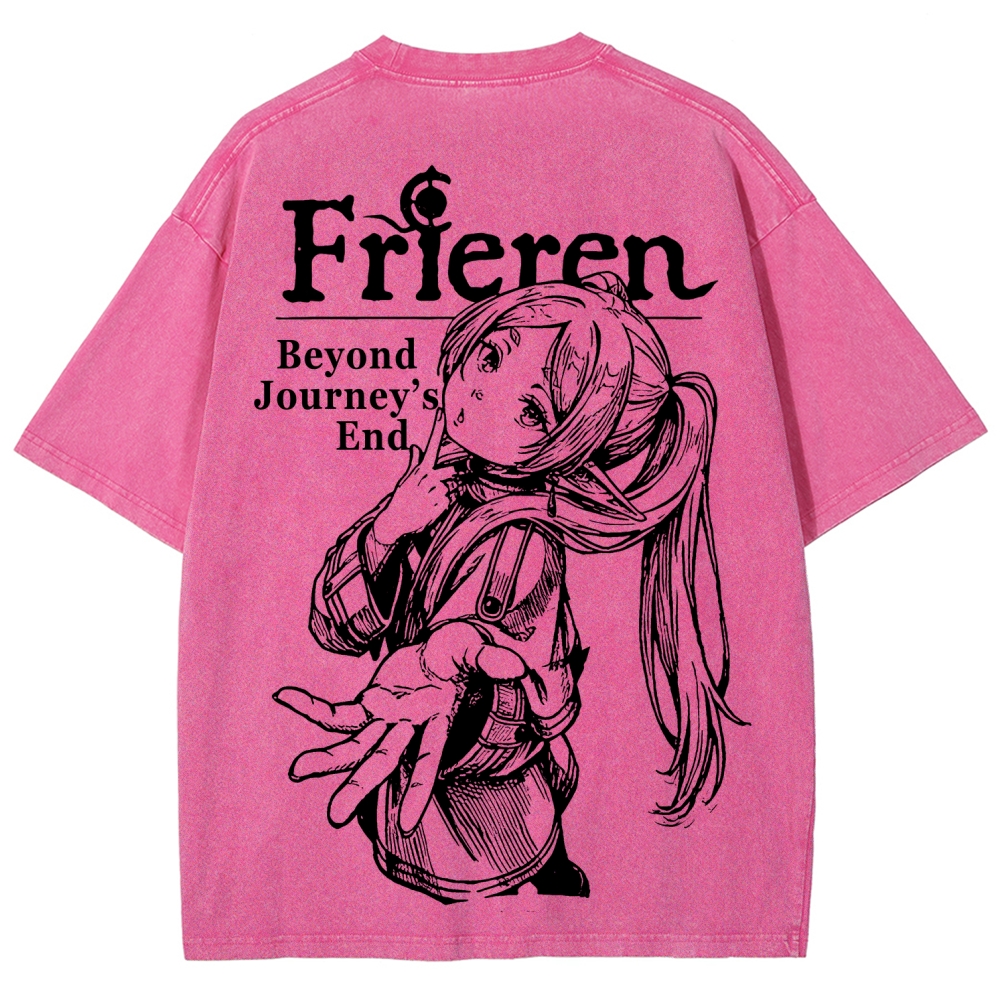 Frieren Unisex Fit Washed T-Shirt 2601005962
